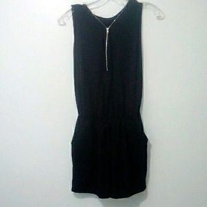 Black romper shorts